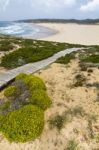 Beautiful Coastline Of Sagres Stock Photo