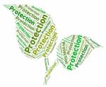 Environmental Protection Meaning Eco Friendly And Words Stock Photo