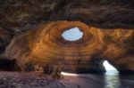 Amazing Sea Cave Located In Benagil, Algarve, Portugal Stock Photo