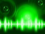 Sound Wave Background Shows Glowing Background Or Equalizer Wall Stock Photo