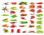 Hot Chili Pepper Isolated On White Background Stock Photo