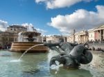 View Of Trafalgar Square Stock Photo