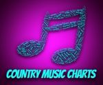 Country Music Charts Indicates Best Sellers And Albums Stock Photo