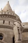 Fisherman's Bastion In Budapest, Hungary Stock Photo