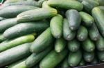 Cucumbers Bunched Together Stock Photo