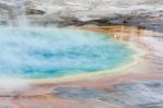 Grand Prismatic Spring Stock Photo