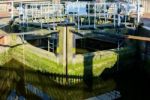 Lock Gates At Oulton Broad In Oulton Stock Photo