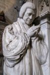 Sculpture Of Reverend Brownlow North In Winchester Cathedral Stock Photo