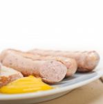 Traditional German Wurstel Sausages Stock Photo