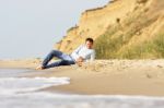 Summer Relaxation On The Coast Stock Photo