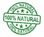 100 Natural Stamp Stock Photo