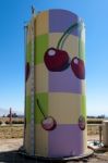 Bakersfield, California/usa - August 3 : Brightly Painted Water Stock Photo