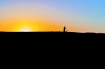 Sunrise Over Sahara Desert In Sudan Stock Photo