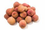 Bunch Of Lychee Fruits Stock Photo