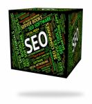 Seo Word Indicates Optimize Words And Web Stock Photo