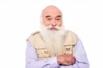 Image Of A Hoary Old Man Stock Photo