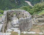 Machu Picchu Temple Of The Sun Stock Photo