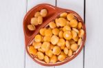 Bowl Of Tasty Lupin Beans Stock Photo