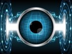 Abstract Eye Globe Technology Design  Illustration Backgro Stock Photo