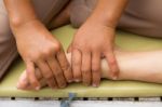 Foot Massage Stock Photo