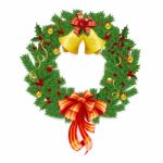 Christmas Wreath Stock Photo