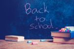 Back To School. Education Background Concept With Copyspace Stock Photo