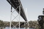 Batman Bridge By The Tamar River Near Sidmouth Stock Photo