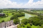 The Helicopter Shot From Dhaka, Bangladesh Stock Photo