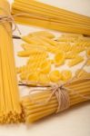 Bunch Of Italian Pasta Type Stock Photo