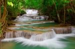 Deep Forest Waterfall Stock Photo