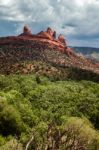 Mountains Surrounding Sedona Stock Photo