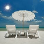 Beach Chair Stock Photo