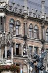 Putto Statue Marienplatz In Munich Stock Photo