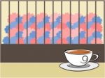 Coffee And Background Illustration Stock Photo