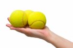 Tennis Balls Stock Photo