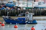 Boats In The Harbour At Lyme Regis Stock Photo