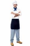 Confident Young Male Chef Stock Photo