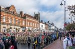 Memorial Service On Remembrance Sunday In East Grinstead Stock Photo