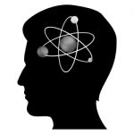 Man S Mind With Atom Stock Photo