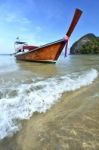 Long Tail Boat Stock Photo