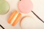 Colorful French Macaroons Stock Photo