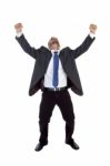 Standing Successful Businessman Stock Photo