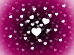 Bunch Of Hearts Background Means Attraction  Affection And In Lo Stock Photo