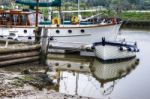 Boats On The River Blyth At Southwold Stock Photo