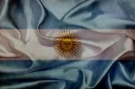 Argentina Grunge Waving Flag Stock Photo