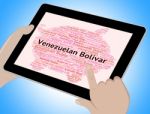 Venezuelan Bolivar Means Currency Exchange And Broker Stock Photo