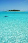 Maldives Island With Gorgeous Turquoise Water Stock Photo