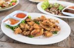 Deep Fried Chicken Wings Stock Photo