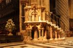 Pulpit At Durham Cathedral Stock Photo