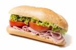 Sandwich With  Ham Stock Photo